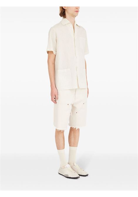 camicie maniche corte uomo beige MAISON MARGIELA | S50DR0009 M35276001F
